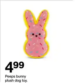 Target Peeps bunny plush dog toy offer