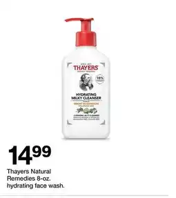 Target Thayers Natural Remedies 8 - oz. hydrating face wash offer
