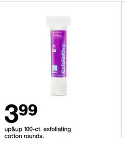 Target up&up 100 - ct. exfoliating cotton rounds offer