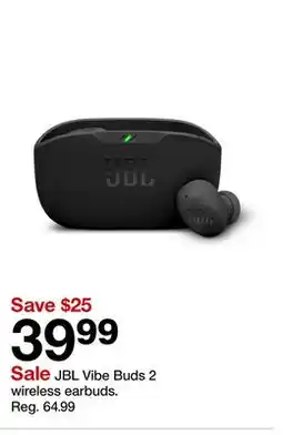Target JBL Vibe Buds 2 wireless earbuds offer