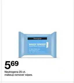 Target Neutrogena 25-ct. makeup remover wipes offer