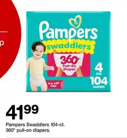 Target Pampers Swaddlers 104-ct. 360° pull-on diapers offer