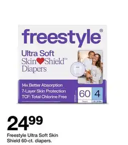 Target Freestyle Ultra Soft Skin Shield 60-ct. diapers offer