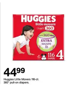 Target Huggies Little Movers 116-ct. 360° pull-on diapers offer