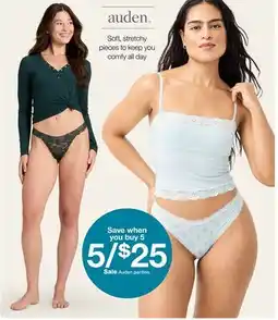 Target Auden panties offer