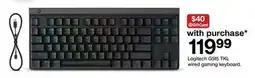 Target Logitech G515 TKL wired gaming keyboard offer