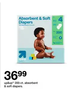 Target up & up 200-ct. absorbent & soft diapers offer