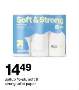 Target up&up 18-pk. soft & strong toilet paper offer