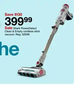 Target Shark PowerDetect Clean & Empty cordless stick vacuum offer