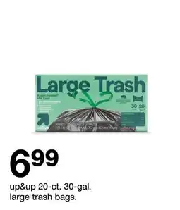 Target up & up 20 - ct. 30 - gal. large trash bags offer