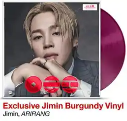 Target Exclusive Jimin Burgundy Vinyl offer