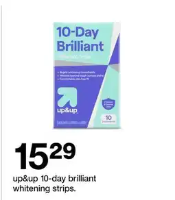 Target Up&Up 10-day brilliant whitening strips offer