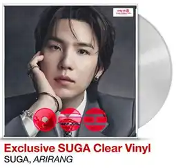 Target Exclusive SUGA Clear Vinyl offer