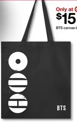 Target BTS canvas bag offer
