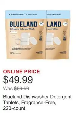 Costco Blueland Dishwasher Detergent Tablets, Fragrance-Free, 220-count offer