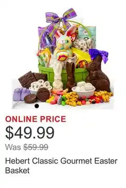 Costco Hebert Classic Gourmet Easter Basket offer