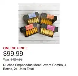 Costco Nuchas Empanadas Meat Lovers Combo, 4 Boxes, 24 Units Total offer