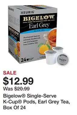 Office Depot Bigelow Single-Serve K-Cup Pods, Earl Grey Tea, Box Of 24 offer