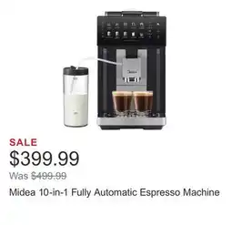 Costco Midea 10-in-1 Fully Automatic Espresso Machine offer