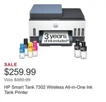 Costco HP Smart Tank 7302 Wireless All-in-One Ink Tank Printer offer