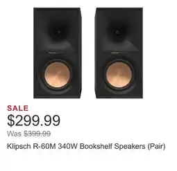 Costco Klipsch R-60M 340W Bookshelf Speakers (Pair) offer