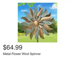 Costco Metal Flower Wind Spinner offer