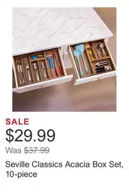 Costco Seville Classics Acacia Box Set, 10-piece offer