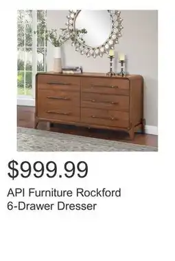 Costco API Furniture Rockford 6-Drawer Dresser offer