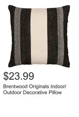 Costco Brentwood Originals Indoor/Outdoor Decorative Pillow offer