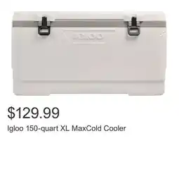 Costco Igloo 150-quart XL MaxCold Cooler offer