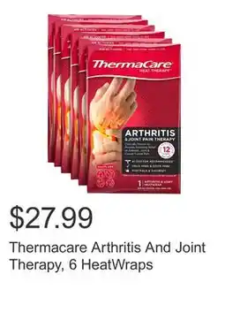 Costco Thermacare Arthritis And Joint Therapy, 6 HeatWraps offer