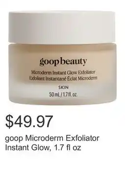 Costco goop Microderm Exfoliator Instant Glow, 1.7 fl oz offer