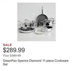 Costco GreenPan Spectra Diamond 11-piece Cookware Set offer