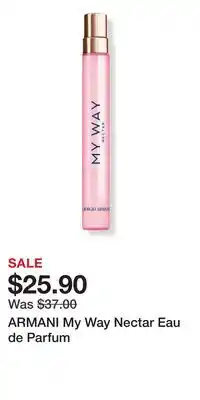 Ulta Beauty ARMANI My Way Nectar Eau de Parfum offer