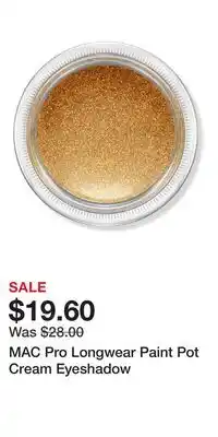 Ulta Beauty MAC Pro Longwear Paint Pot Cream Eyeshadow offer