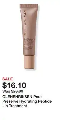 Ulta Beauty OLEHENRIKSEN Pout Preserve Hydrating Peptide Lip Treatment offer