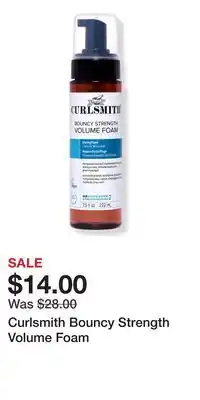 Ulta Beauty Curlsmith Bouncy Strength Volume Foam offer