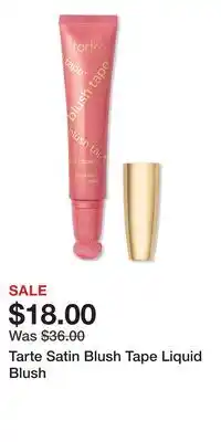 Ulta Beauty Tarte Satin Blush Tape Liquid Blush offer