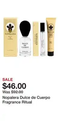 Ulta Beauty Nopalera Dulce de Cuerpo Fragrance Ritual offer