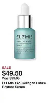 Ulta Beauty ELEMIS Pro-Collagen Future Restore Serum offer