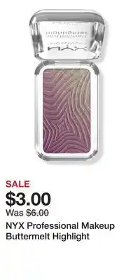 Ulta Beauty NYX Professional Makeup Buttermelt Highlight offer