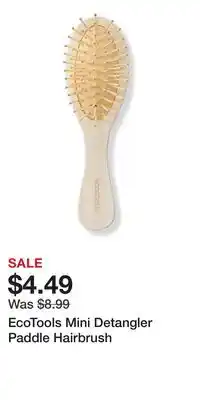 Ulta Beauty EcoTools Mini Detangler Paddle Hairbrush offer