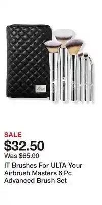 Ulta Beauty IT Brushes For ULTA Your Airbrush Masters 6 Pc Advanced Brush Set offer