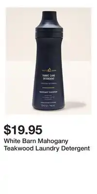 Bath & Body Works White Barn Mahogany Teakwood Laundry Detergent offer
