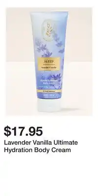 Bath & Body Works Lavender Vanilla Ultimate Hydration Body Cream offer