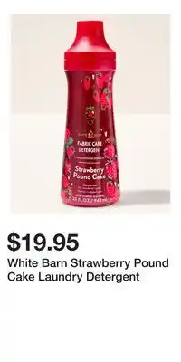 Bath & Body Works White Barn Strawberry Pound Cake Laundry Detergent offer