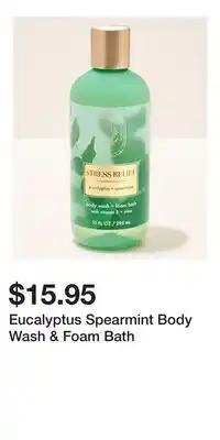 Bath & Body Works Eucalyptus Spearmint Body Wash & Foam Bath offer