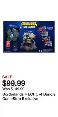 Game Stop Borderlands 4 ECHO-4 Bundle GameStop Exclusive offer