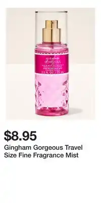 Bath & Body Works Gingham Gorgeous Travel Size Fine Fragrance Mist offer