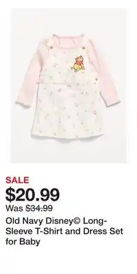Old Navy Old Navy Disney Long-Sleeve T-Shirt and Dress Set for Baby offer